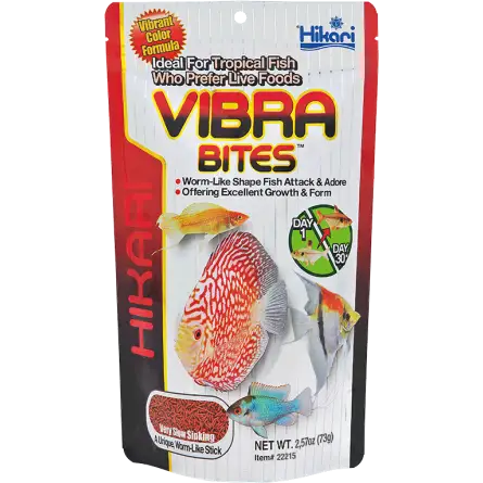 HIKARI - Vibra Bites - 35g - Aliment en forme de larves HIKARI - Vibra Bites - 35g - Aliment en forme de larves