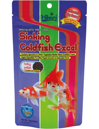 HIKARI - Sinking Goldfish Excel Baby - 110g - Aliment pour poissons rouges