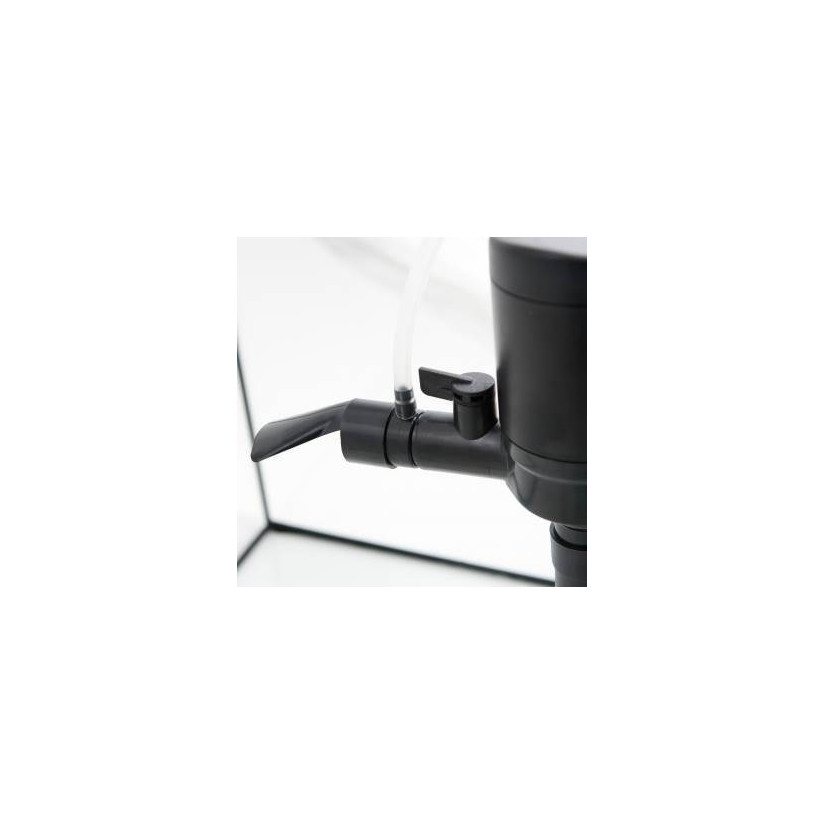 Aquarium De Bureau Blanc Avec LED Et Filtre - Petit Bac 20x20x14cm Pour Poisson Betta, Crevettes, Poissons Rouges