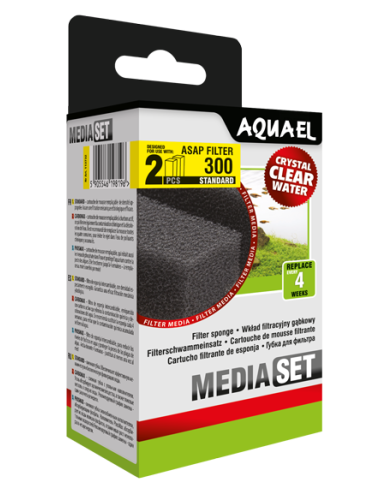 AQUAEL - Mousse filtrante standard pour filtre Asap 300 x2