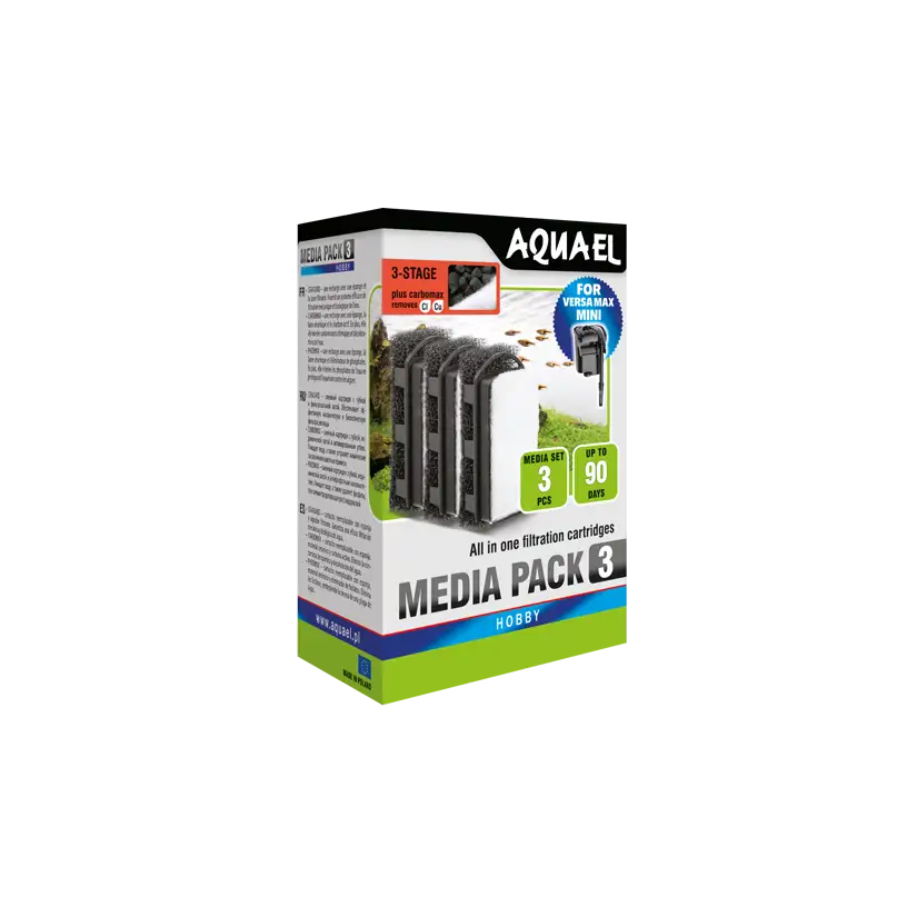 AQUAEL - Insert Mousse Charbon pour Versamax Mini - x3