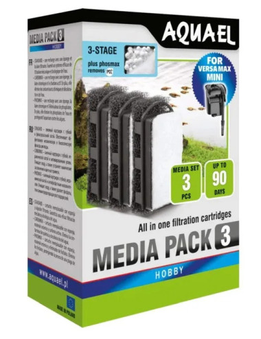 AQUAEL - Insert Mousse Phosmax pour Versamax Mini - x3