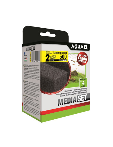 AQUAEL - Mousse filtrante pour Turbo 500 x2