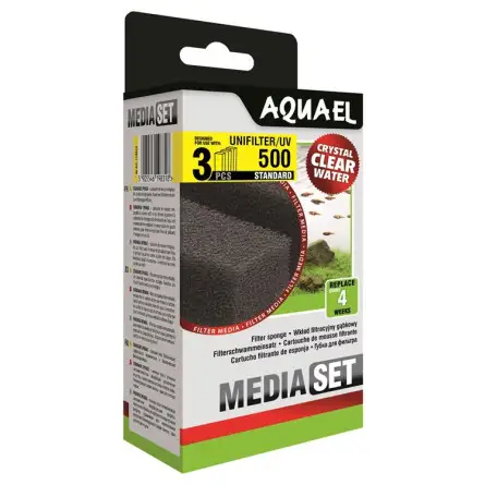 AQUAEL - Mousse filtrante pour Unifilter 500 x3 AQUAEL - Mousse filtrante pour Unifilter 500 x3