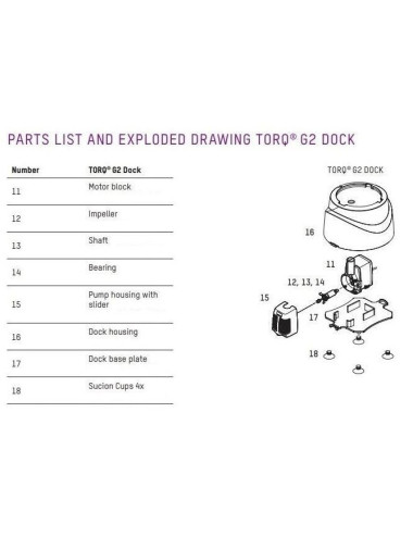 NYOS - Roulement du rotor pour Dock Torq G2 - réf : TDSP-2757