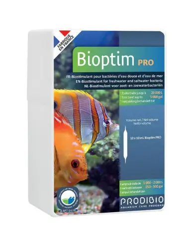 PRODIBIO - Bioptim PRO - 10 ampoules - Solution nutritive pour bactéries