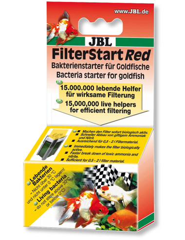 JBL - FilterStart Red - 10ml - Activateur de bactéries en gouttes - Poissons rouges