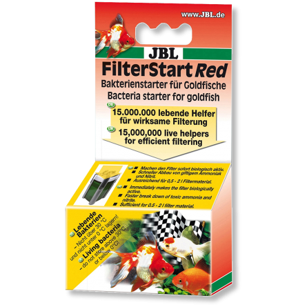 JBL - FilterStart Red - 10ml - Gocce attivatore di batteri - Pesce rosso