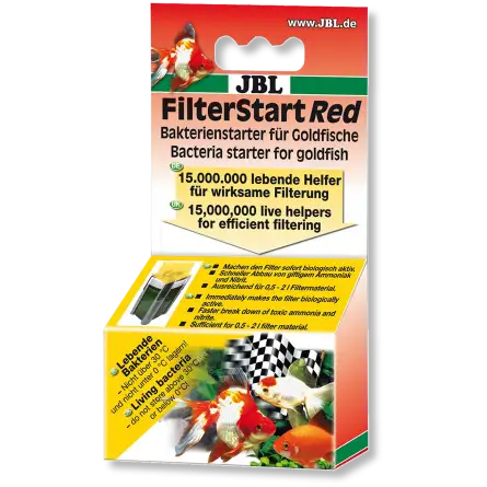JBL - FilterStart Rood - 10ml - Bacteriënactivatordruppels - Goudvis JBL - FilterStart Rood - 10ml - Bacteriënactivatordruppels - Goudvis