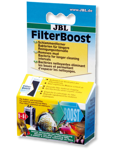 JBL - FilterBoost 25g - Bactéries nettoyantes - Elimine les boues