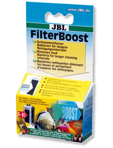 JBL - FilterBoost 25g - Limpeza de bactérias - Elimina lodo