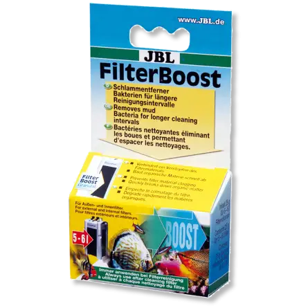 JBL - FilterBoost 25g - Reinigingsbacteriën - Verwijdert slib JBL - FilterBoost 25g - Reinigingsbacteriën - Verwijdert slib