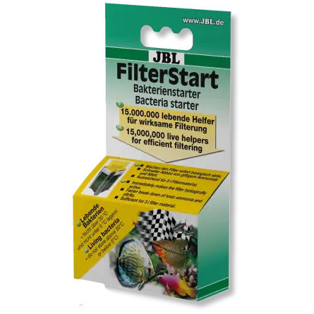 JBL - FilterStart - 10ml - Bacterias para activar filtros nuevos o limpios JBL - FilterStart - 10ml - Bacterias para activar filtros nuevos o limpios