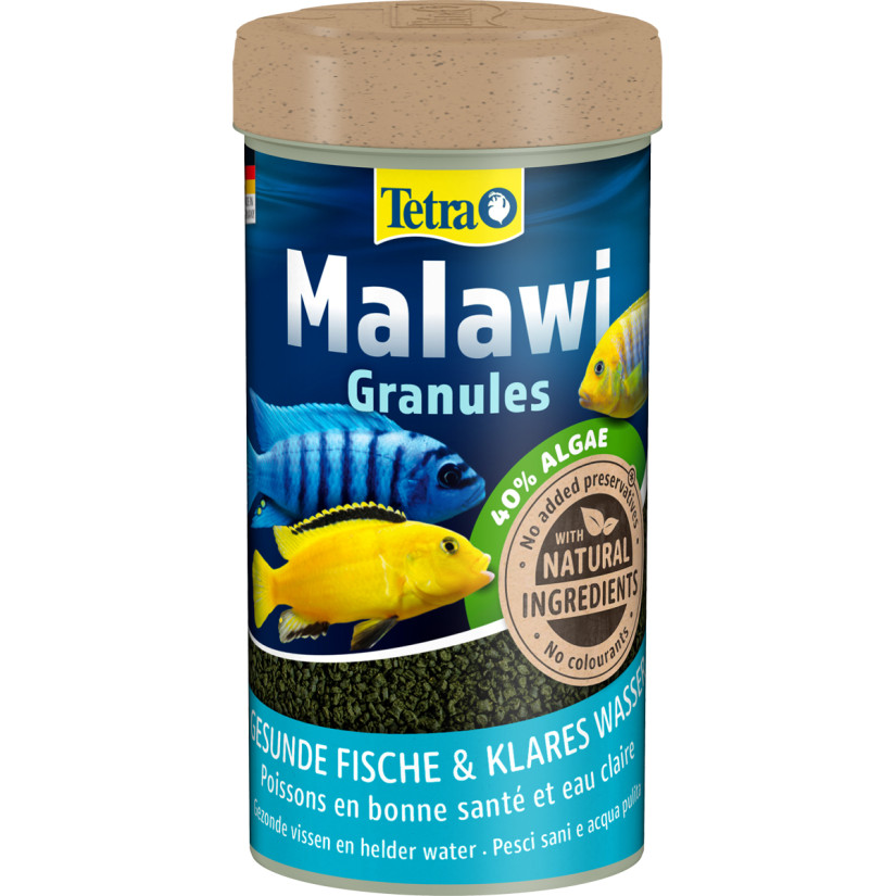 TETRA - Malawi Granules - 250ml - Aliment pour cichlidés herbivores