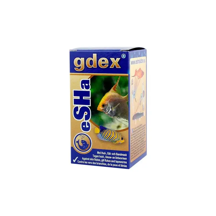 ESHA - Gdex - 20 ml - Traitement pour des maladies de la peau, des branchies et du ténia