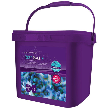 AQUAFOREST - Reef salt + - 5kg - Sel récifal avec macronutriments AQUAFOREST - Reef salt + - 5kg - Sel récifal avec macronutriments