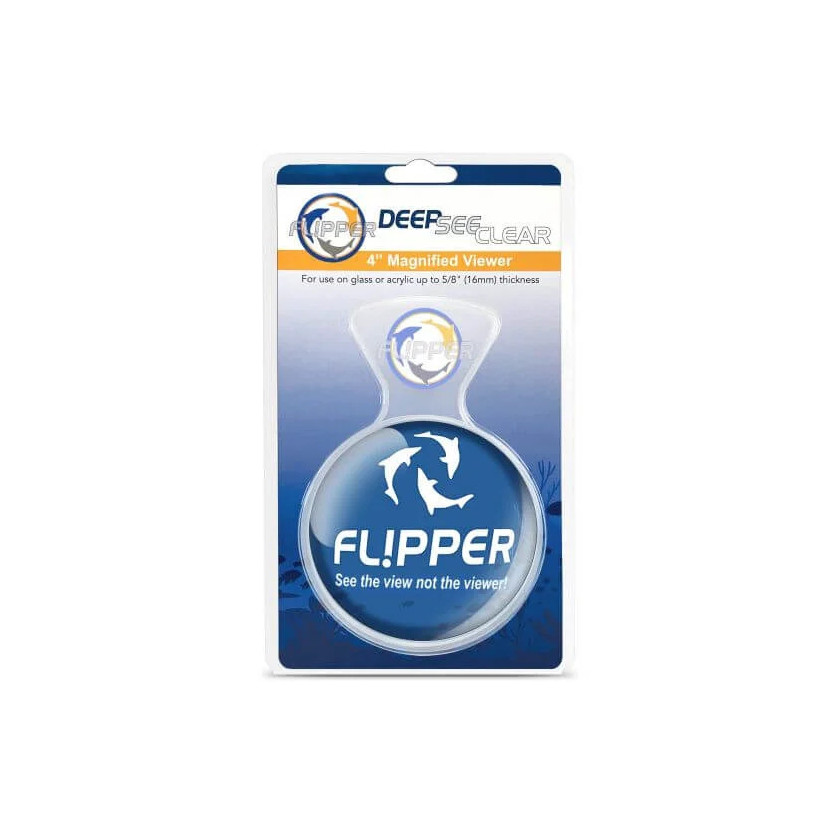 FLIPPER - DeepSee Magnified Magnetic Viewer 4" - Loupe aimantée pour aquarium