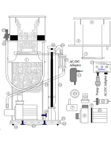DELTEC - Luchtinlaatadapter...