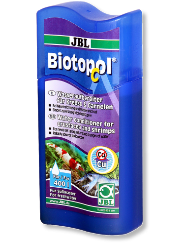 JBL -  Biotopol C - Conditionneur d’eau pour crustacés et crevettes - 100ml
