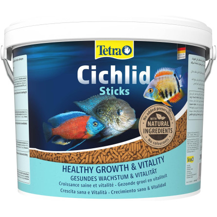 TETRA - Cichlid Sticks - 10l - Aliment en Sticks pour Cichlidés TETRA - Cichlid Sticks - 10l - Aliment en Sticks pour Cichlidés