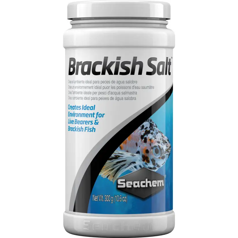 SEACHEM - Brackish Salt - 300 gr - Conditionneur d'eau pour ovovivipares