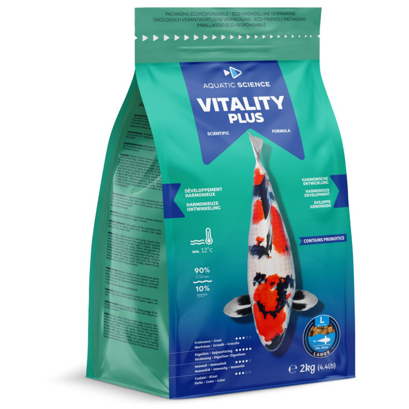 AQUATIC SCIENCE - Vitality Plus Large 4-5mm - 2kg