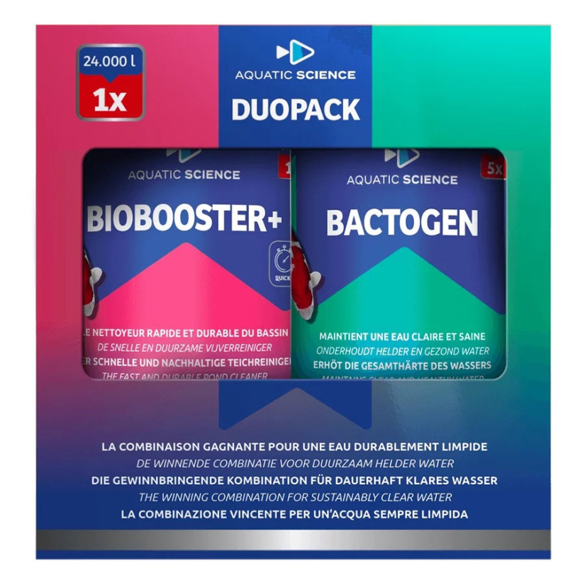 Aquatic Science - Duo Pack 3000 - Anti algues + bactéries pour bassin