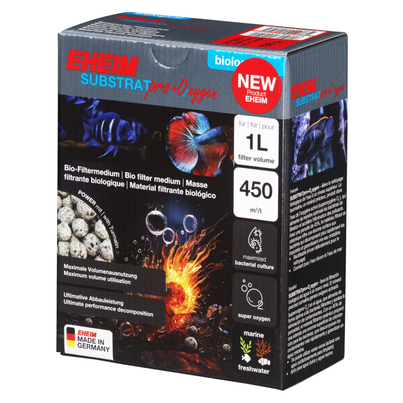 EHEIM - SUBSTRATpro+ O2xygen - 1l - Matériau filtrant biologique