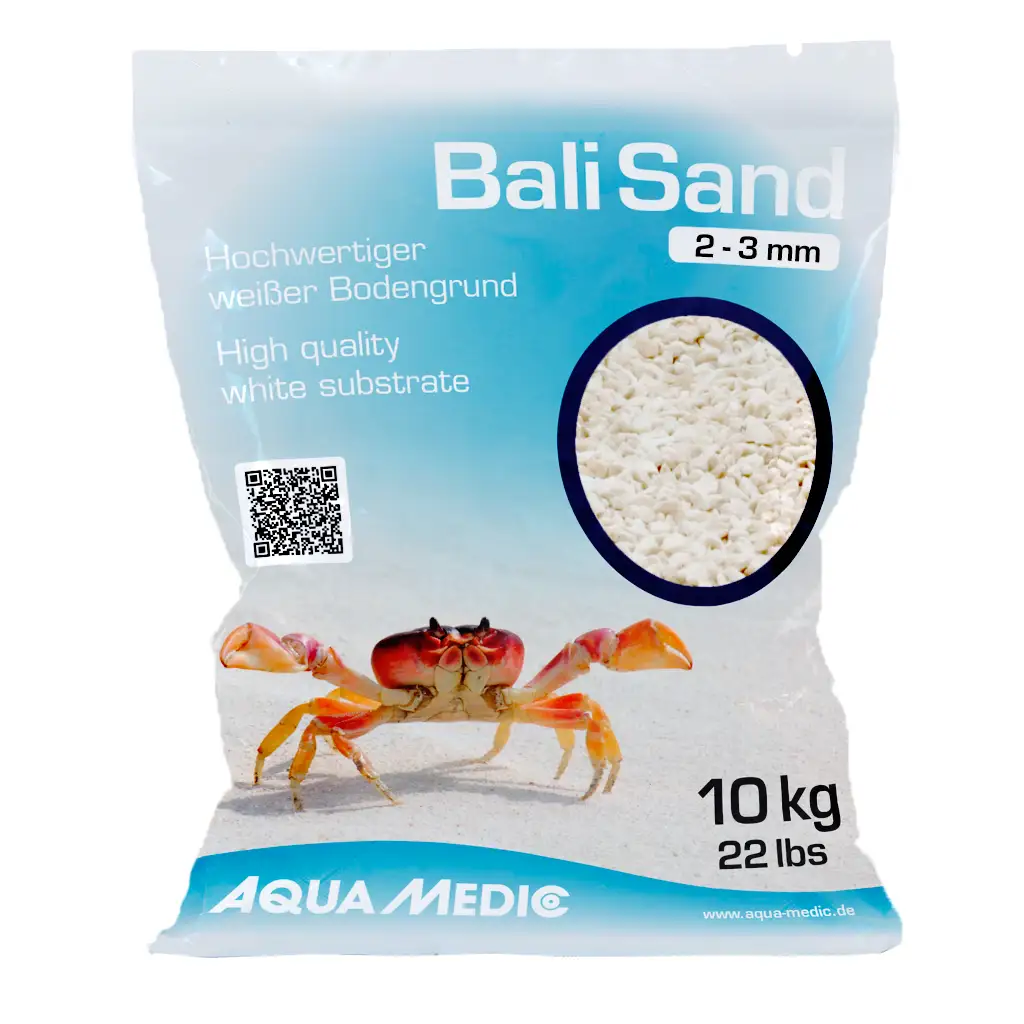 AQUA-MEDIC - Bali Sand - 2 - 3 mm - 10 kg - Sable calcaire blanc