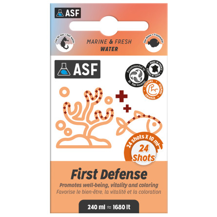 AQUARIUM SYSTEMS - First Defense - 24x10ml - Favorise le bien-être, la vitalité et la coloration