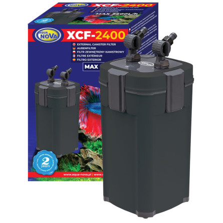 AQUA NOVA - XCF-2400 - Filtre pour aquarium jusqu’à 500L