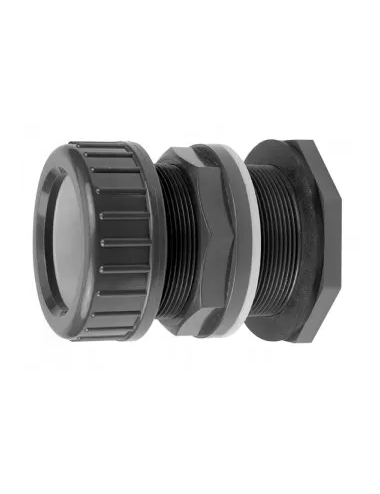 Passe paroi avec écrous de blocage - diam. 63mm