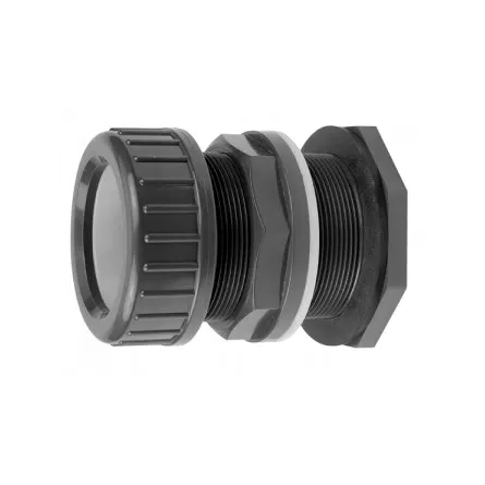 Passe paroi avec écrous de blocage - diam. 63mm