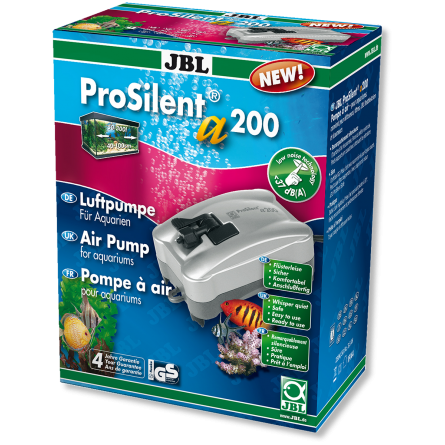 JBL - ProSilent a200 - Pompe à Air Silencieuse - 200 l/h JBL - ProSilent a200 - Pompe à Air Silencieuse - 200 l/h
