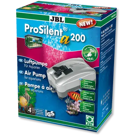 JBL - ProSilent a200 - Stille luchtpomp - 200 l/u JBL - ProSilent a200 - Stille luchtpomp - 200 l/u