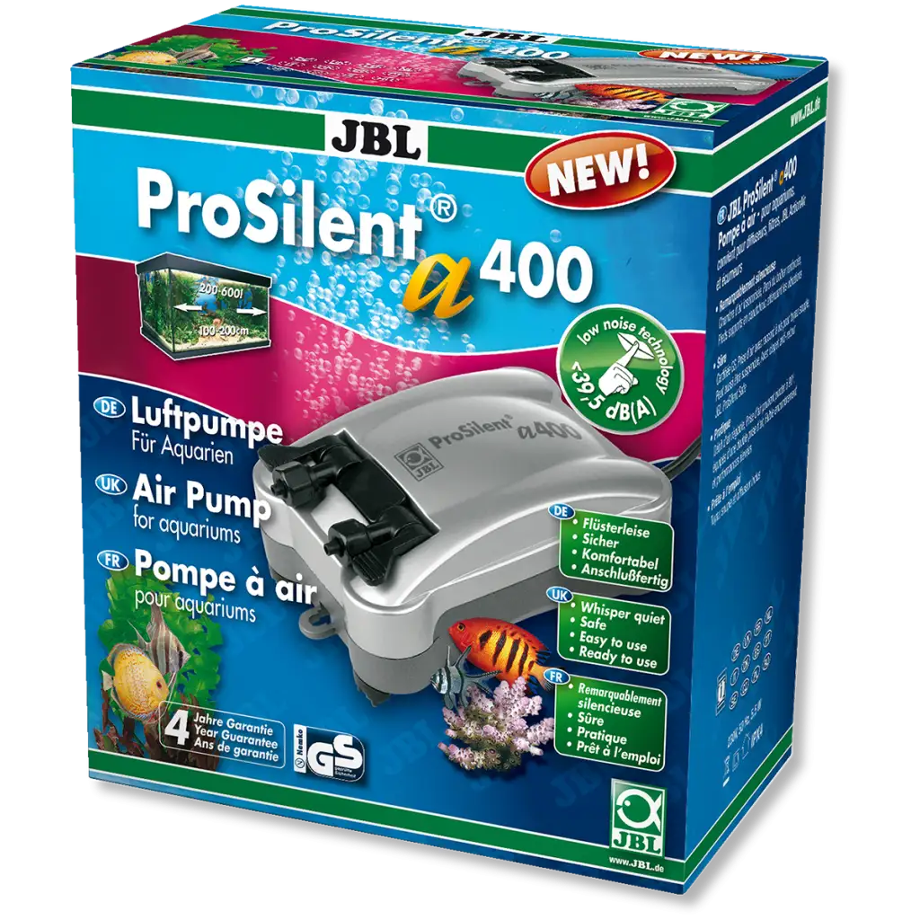 JBL - ProSilent a400 - Leise Luftpumpe - 400 l/h