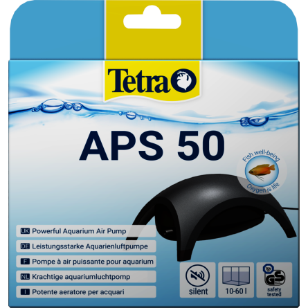 TETRA - APS 50 noire - Pompe à air pour aquarium 50 l/h