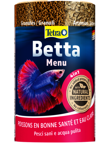 TETRA - Cardápio para Betta...