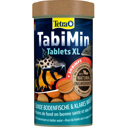 TETRA - Tablets TabiMin XL - 133 tablettes - Aliment complet pour les grands poissons de fond