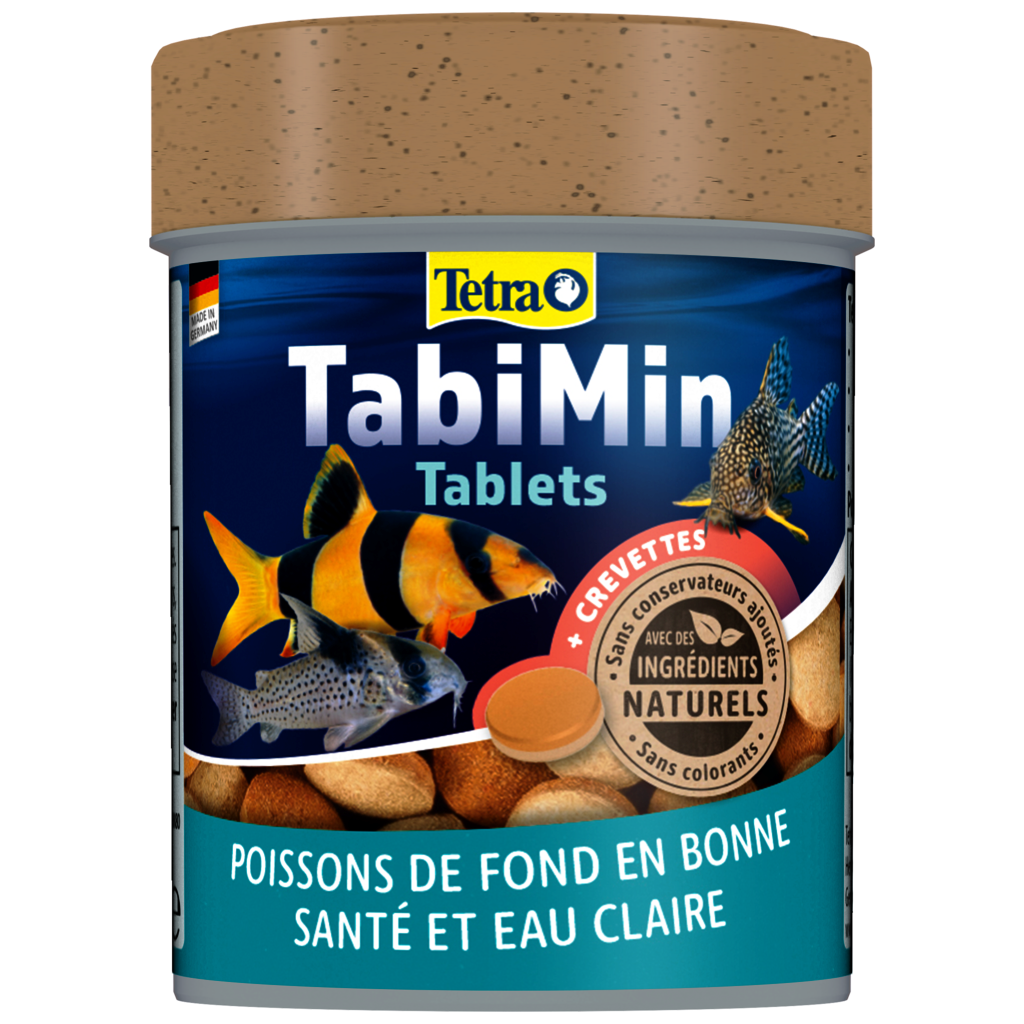 TETRA - Tablets TabiMin - 120 comprimés - Aliment complet pour tous les poissons de fond