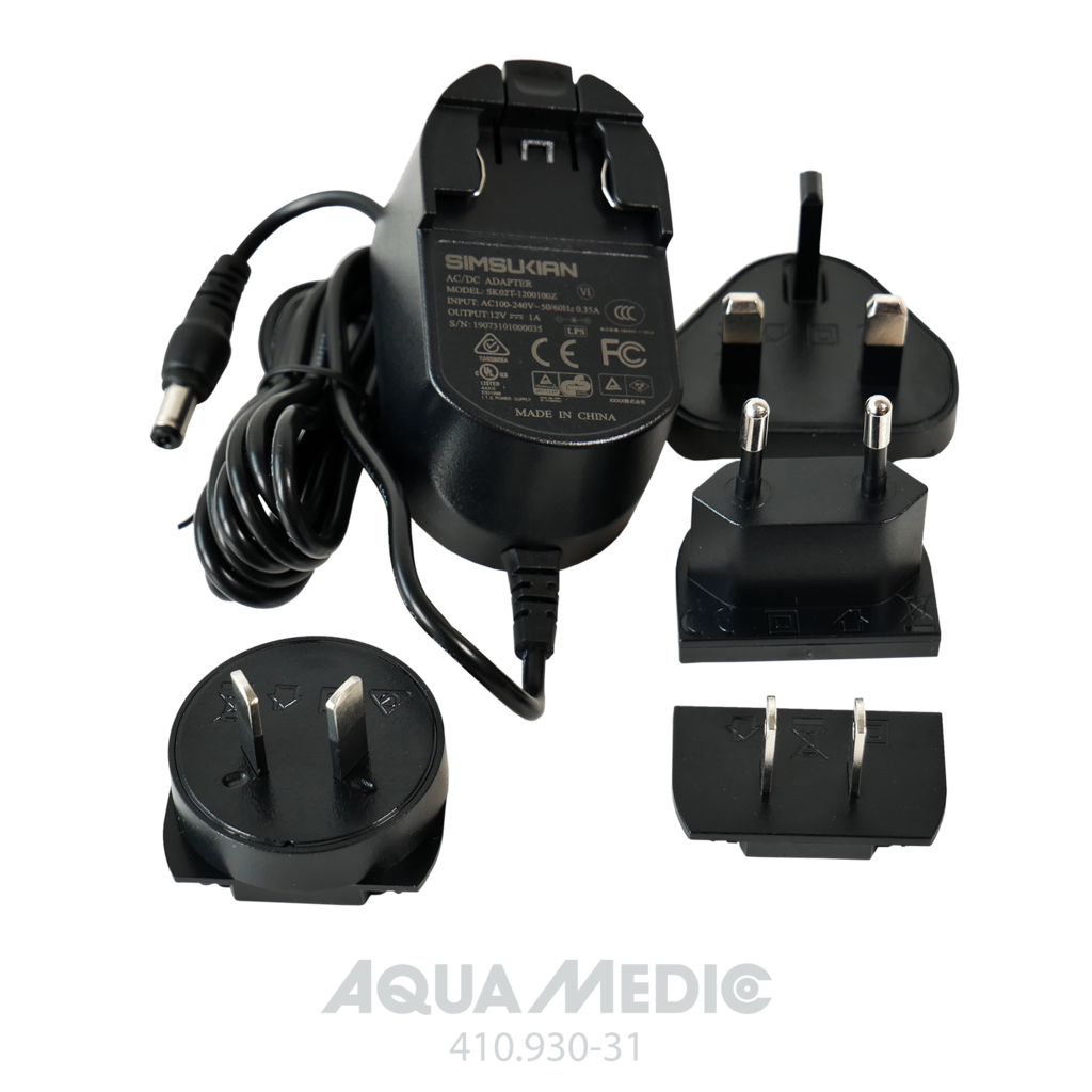 AQUA-MEDIC - Transformateur Aqua Medic 12 V/1 A pour Multi Reactor