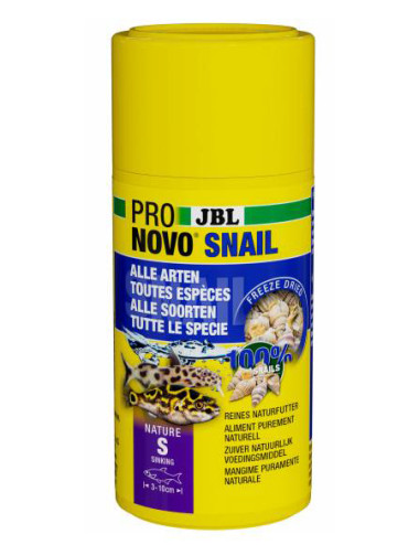 JBL - ProNovo Snail - Escargots entiers pour une alimentation naturelle - 100mL