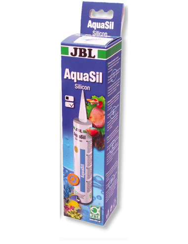 JBL - AquaSil noir - Silicone spécial pour aquariums et terrariums - 310ml