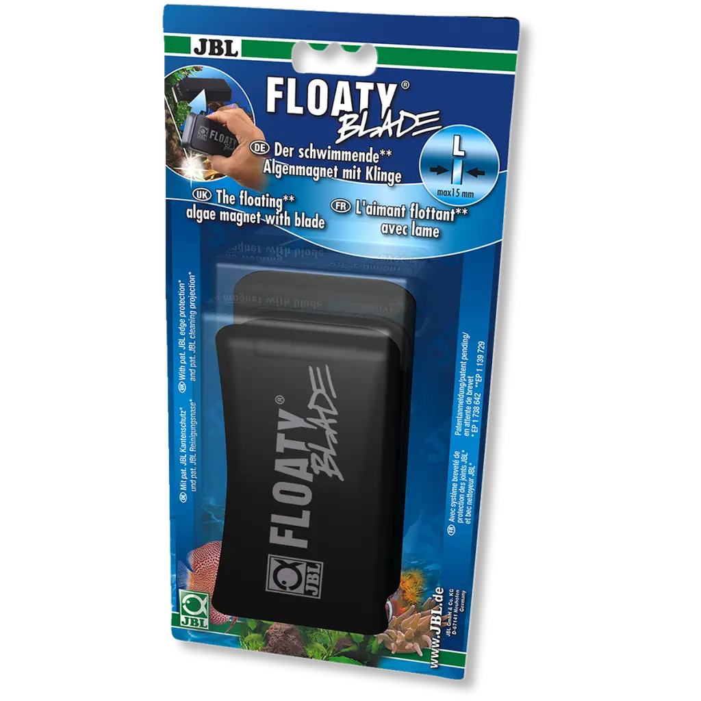 JBL - Floaty L Blade - Imán de limpieza con cuchilla - Vidrio 15 mm máx.