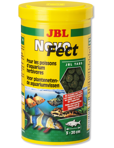 JBL - NovoFec 250ml - Nourriture en tablettes pour poissons herbivores