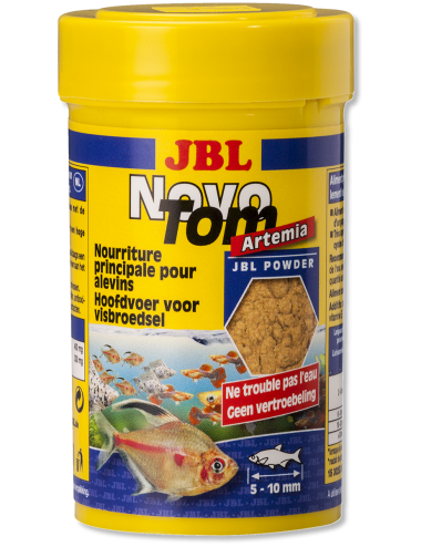 JBL - NovoTom Artemia 100ml - Nourriture pour alevins de poissons vivipares