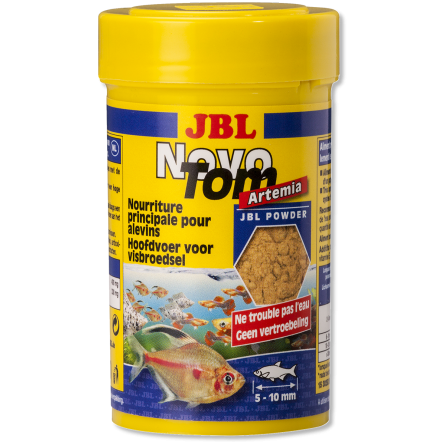 JBL - NovoTom Artemia 100ml - Nourriture pour alevins de poissons vivipares