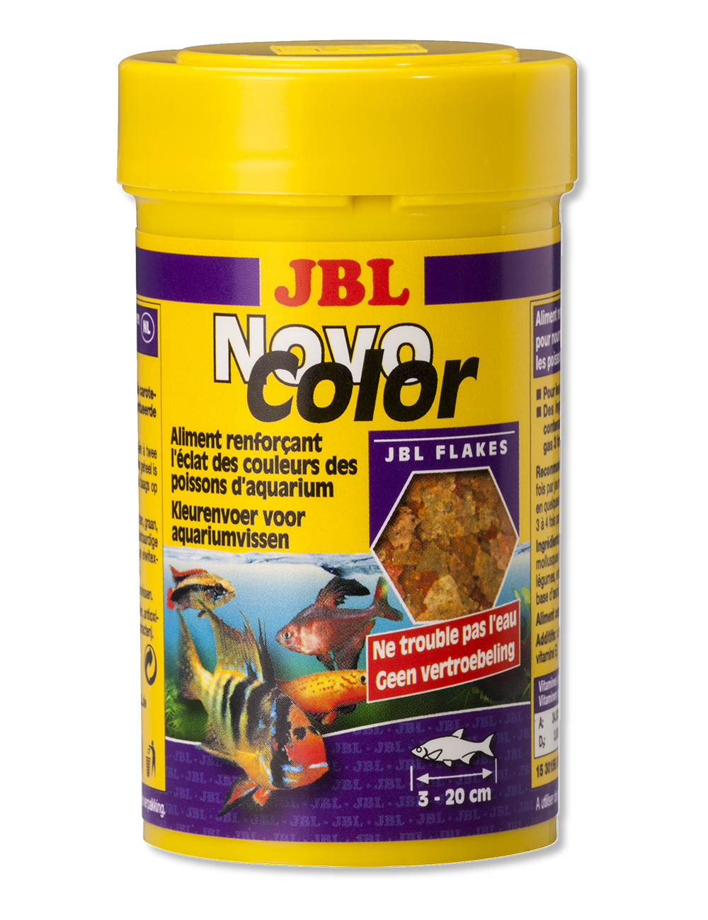 JBL - NovoColor 250ml - Nourriture pour poissons d'aquarium colorés