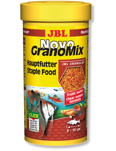 JBL - NovoGranomix Click 250ml - Nourriture pour poissons de moyenne et grande taille
