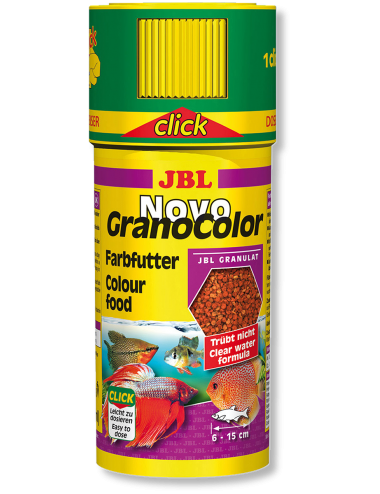 JBL - NovoGranoColor Click 250ml - Nourriture pour poissons hauts en couleurs
